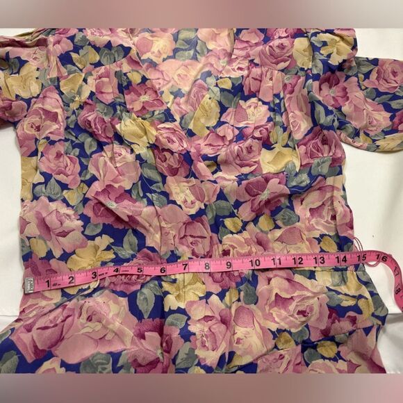 Vintage Lynda Pizzuto for Phoebe Dress Floral Prind - Picture 15 of 16